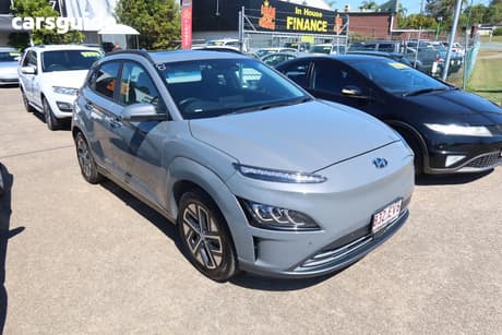 Grey 2022 Hyundai Kona Wagon Highlander Electric Std Range