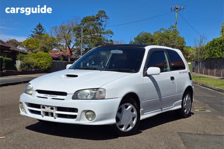 White 1998 Toyota Starlet OtherCar TURBO GT