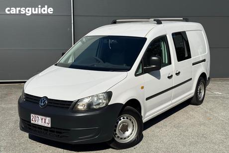 White 2013 Volkswagen Caddy Commercial TDI250 BLUEMOTION F