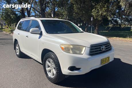 White 2008 Toyota Kluger Wagon Kx-R (4X4) 5 Seat