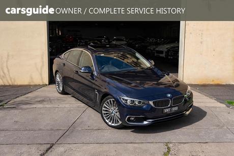 Blue 2018 BMW 420I Coupe Gran Coupe Luxury Line