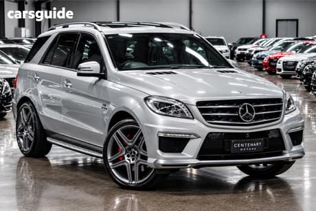 Silver 2014 Mercedes-Benz ML63 Wagon Amg (4X4)