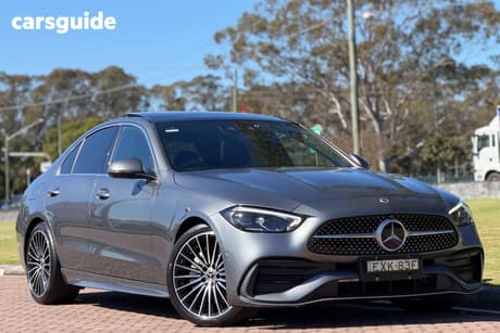 Grey 2022 Mercedes-Benz C300 Sedan Mhev