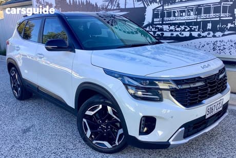 White 2023 Kia Seltos Wagon Gt-Line (Awd) (Two-Tone)