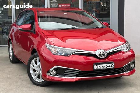 Red 2016 Toyota Corolla Hatchback Ascent Sport