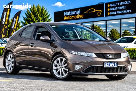 Brown 2011 Honda Civic Hatchback Si