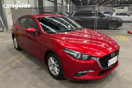 Red 2017 Mazda 3 Hatchback Maxx