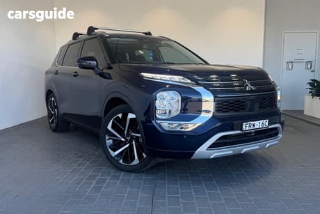 Blue 2022 Mitsubishi Outlander Wagon Exceed 7 Seat (Awd)