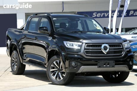 Black 2026 GWM Cannon Dual Cab Utility Lux (4X4)