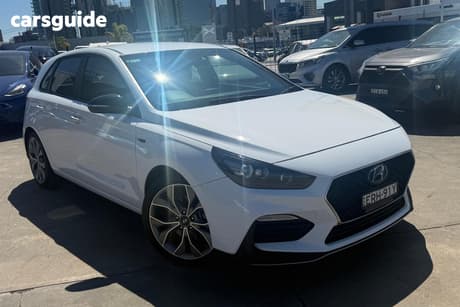 White 2021 Hyundai I30 Hatchback N Line Premium