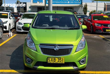 Green 2014 Holden Barina Spark Hatchback Cd