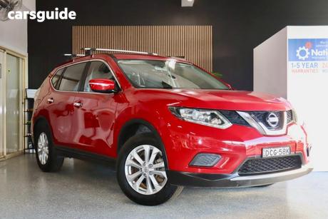 Red 2015 Nissan X-Trail Wagon St 7 Seat (Fwd)