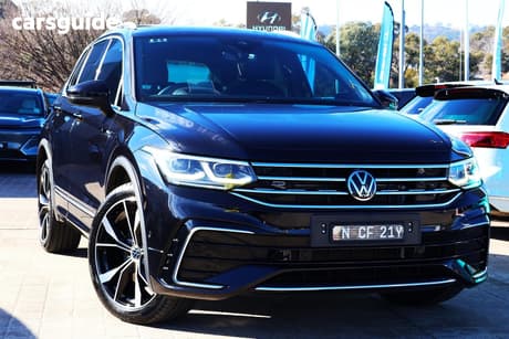 Black 2022 Volkswagen Tiguan Wagon Allspace 162Tsi R-Line