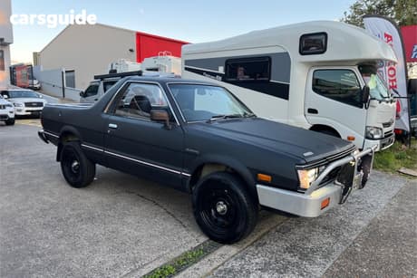 Black 1989 Subaru Brumby Pickup Special (4X4)