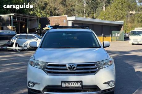 White 2012 Toyota Kluger Wagon Altitude (4X4) 7 Seat