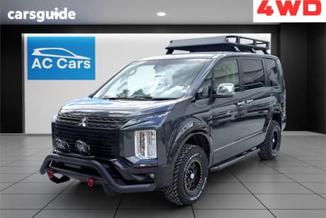 Grey 2024 Mitsubishi Delica Commercial 4WD PEOPLE MOVER FRONT BUMPER GUARD W/ LED LAMPS
