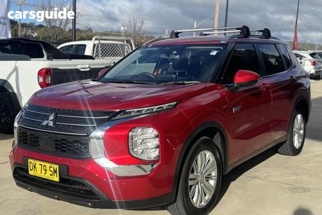 Red 2023 Mitsubishi Outlander Wagon Phev Es 5 Seat (Awd)
