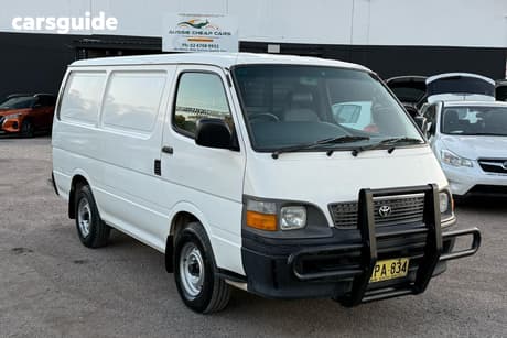 White 1999 Toyota HiAce Commercial VAN