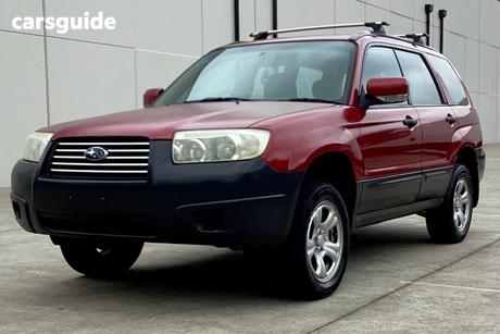 Red 2007 Subaru Forester Wagon X