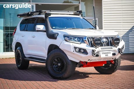 White 2020 Toyota Landcruiser Prado Wagon Gxl Flat Tailgate