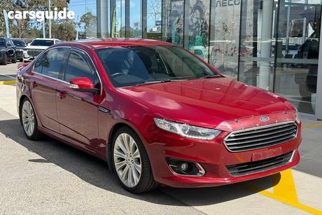 Red 2015 Ford Falcon Sedan