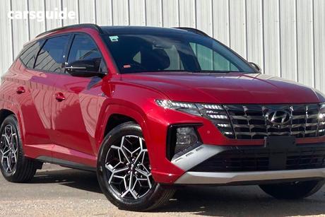 Red 2023 Hyundai Tucson Wagon Highlander N Line (Awd)