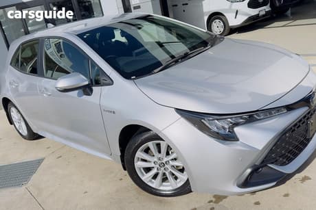 Silver 2024 Toyota Corolla Hatchback Ascent Sport Hybrid