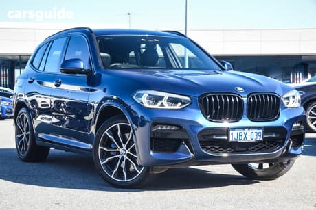 Blue 2021 BMW X3 Wagon Xdrive30D M Sport