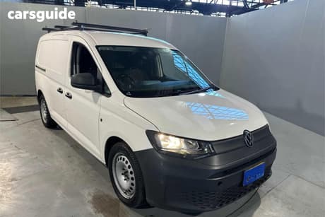 White 2021 Volkswagen Caddy Commercial TDI320 F