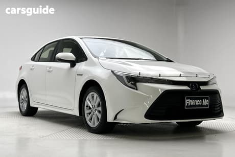 White 2023 Toyota Corolla Sedan Ascent Sport Hybrid