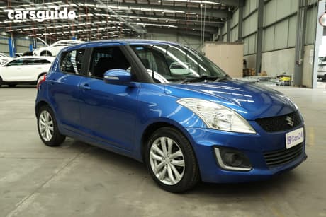 Blue 2015 Suzuki Swift Hatchback Gl Navi Aw