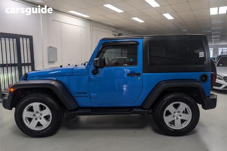Blue 2015 Jeep Wrangler Softtop Sport (4X4)