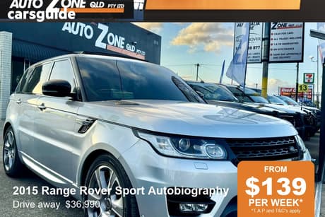 Silver 2015 Land Rover Range Rover Sport Wagon Sdv6 Hev A/B Hybrid