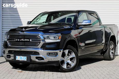 Black 2022 RAM 1500 Crew Cab Utility Laramie (Hybrid)