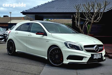 White 2013 Mercedes-Benz A45 Hatchback Amg