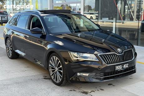 Black 2018 Skoda Superb Wagon 162 Tsi