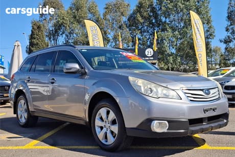 Silver 2010 Subaru Outback SUV 2.5I PREMIUM