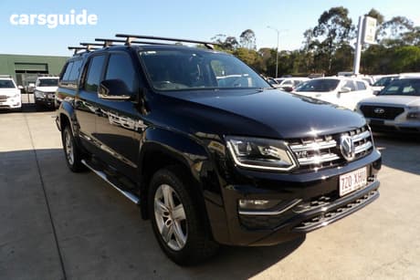 Black 2017 Volkswagen Amarok Dual Cab Utility V6 Tdi 550 Highline