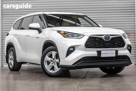 White 2021 Toyota Kluger Wagon Gx Hybrid Awd