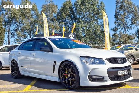 White 2016 Holden Commodore Sedan Sv6 Black Pack