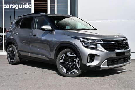 Grey 2025 Kia Seltos Wagon Gt-Line (Awd) (Two-Tone)