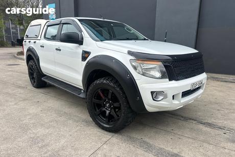 White 2013 Ford Ranger Dual Cab Utility Xl 3.2 (4X4)