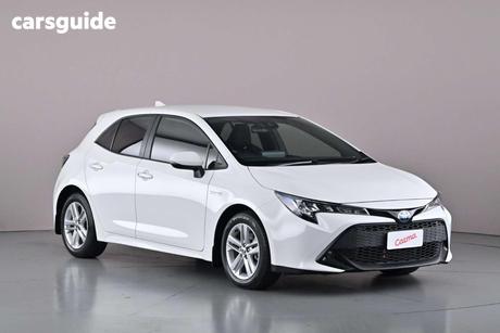 White 2022 Toyota Corolla Hatchback Ascent Sport Hybrid