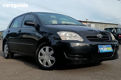 Black 2005 Toyota Corolla Wagon Ascent