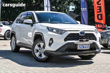 White 2020 Toyota RAV4 Wagon Gx 2Wd Hybrid