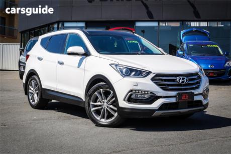 White 2016 Hyundai Santa FE Wagon Highlander Crdi (4X4)