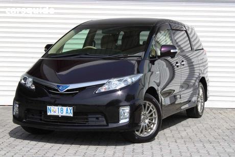 Purple 2013 Toyota Estima Commercial HYBRID