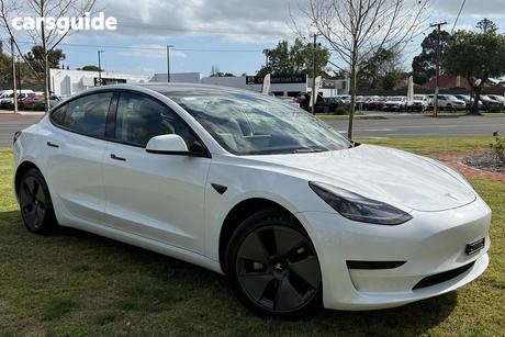 White 2023 Tesla Model 3 Sedan Rear-Wheel Drive