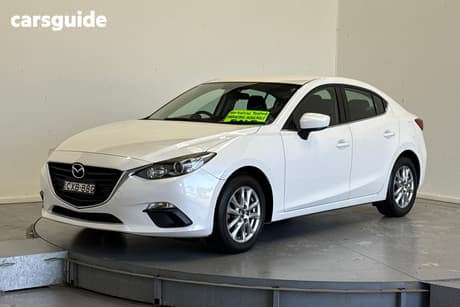 White 2014 Mazda 3 Sedan Maxx