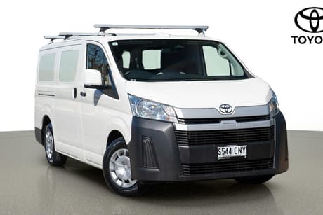 White 2021 Toyota HiAce Van Lwb